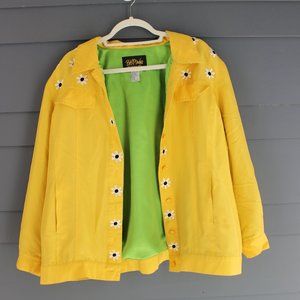 VINTAGE SILK Daisy BOB MACKIE jacket
